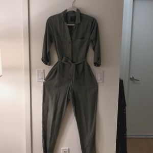 A&F army green jumpsuit